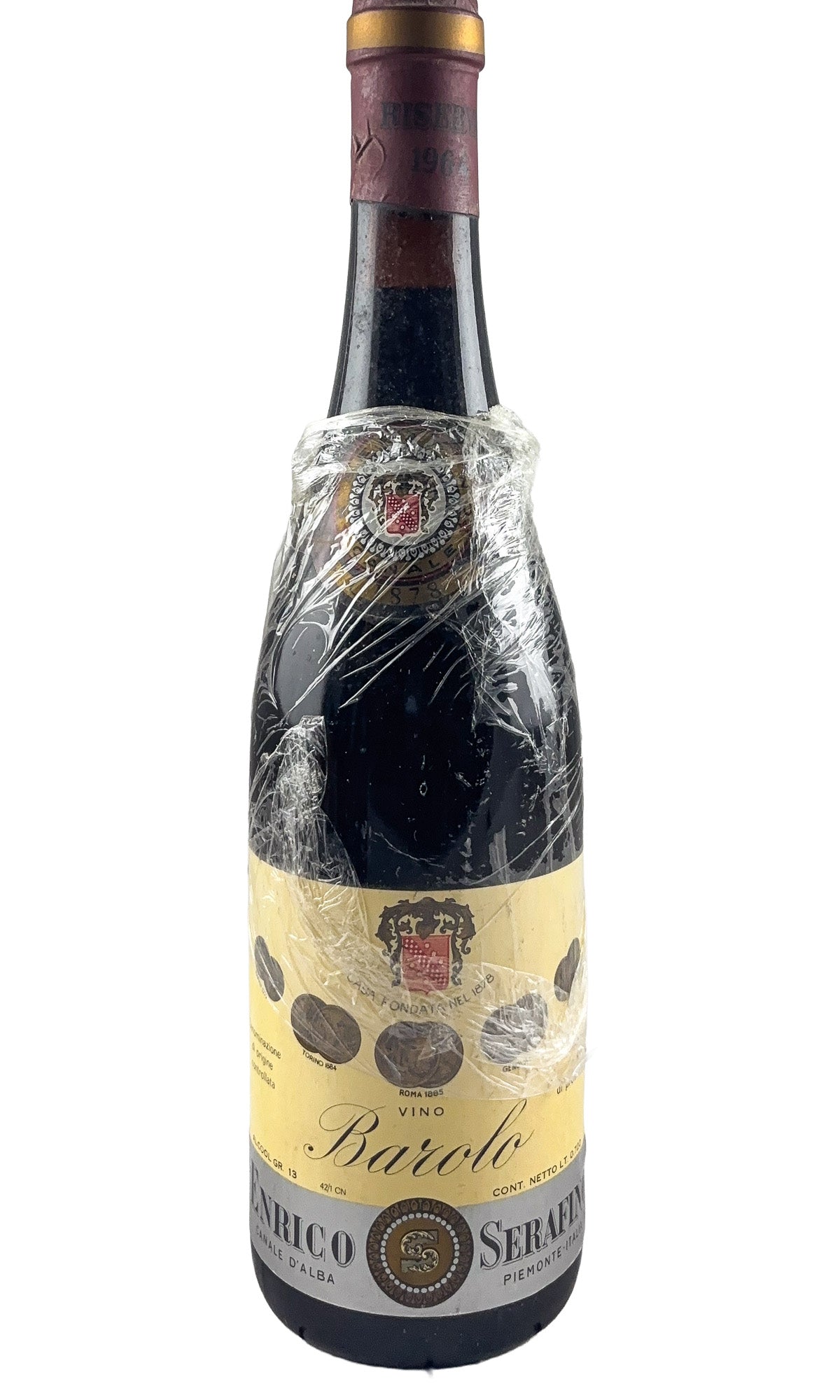 Bottle of Enrico Serafina, Barolo Riserva, 1964 - Red Wine - Flatiron Wines & Spirits - New York