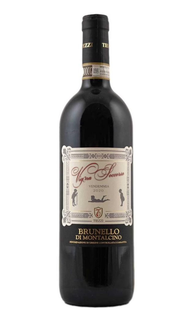 Bottle of Enzo Tiezzi, Brunello di Montalcino 'Vigna Soccorso', 2020 - Red Wine - Flatiron Wines & Spirits - New York