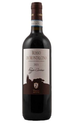 Bottle of Enzo Tiezzi, Rosso di Montalcino 'Poggio Cerrino', 2021 - Red Wine - Flatiron Wines & Spirits - New York