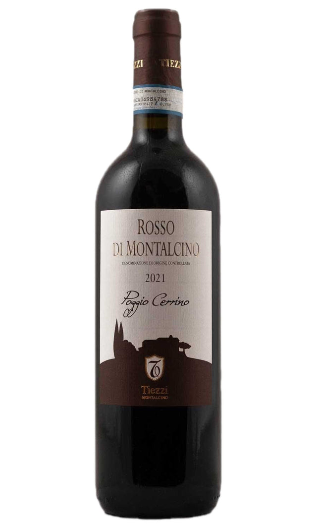 Bottle of Enzo Tiezzi, Rosso di Montalcino 'Poggio Cerrino', 2021 - Red Wine - Flatiron Wines & Spirits - New York