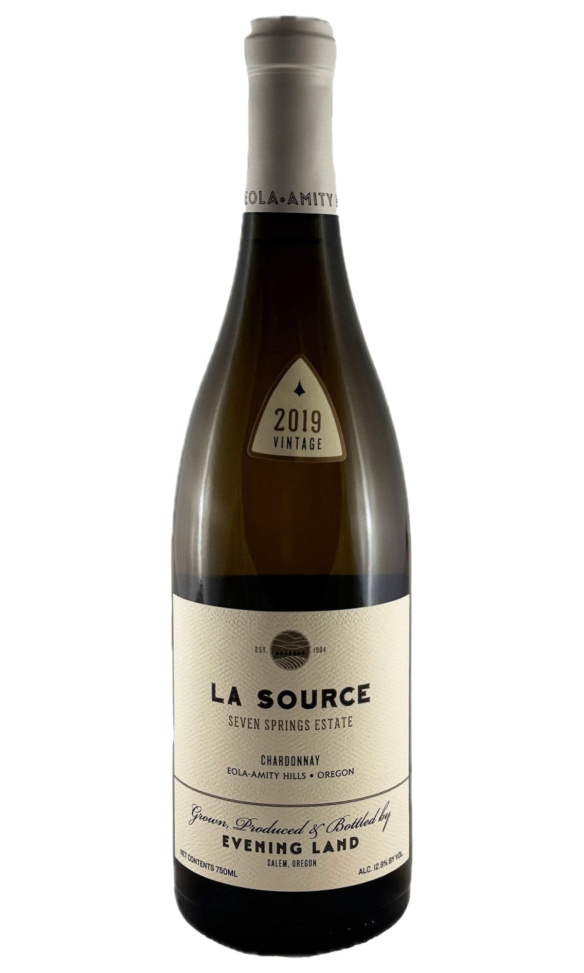 Bottle of Evening Land, Chardonnay 'La Source', 2019 - White Wine - Flatiron Wines & Spirits - New York