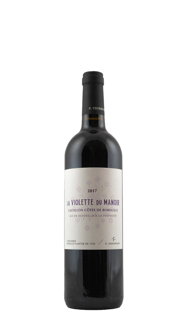 Bottle of F. Thienpont, Castillon Cotes de Bordeaux La Violette du Manoir, 2017 - Red Wine - Flatiron Wines & Spirits - New York