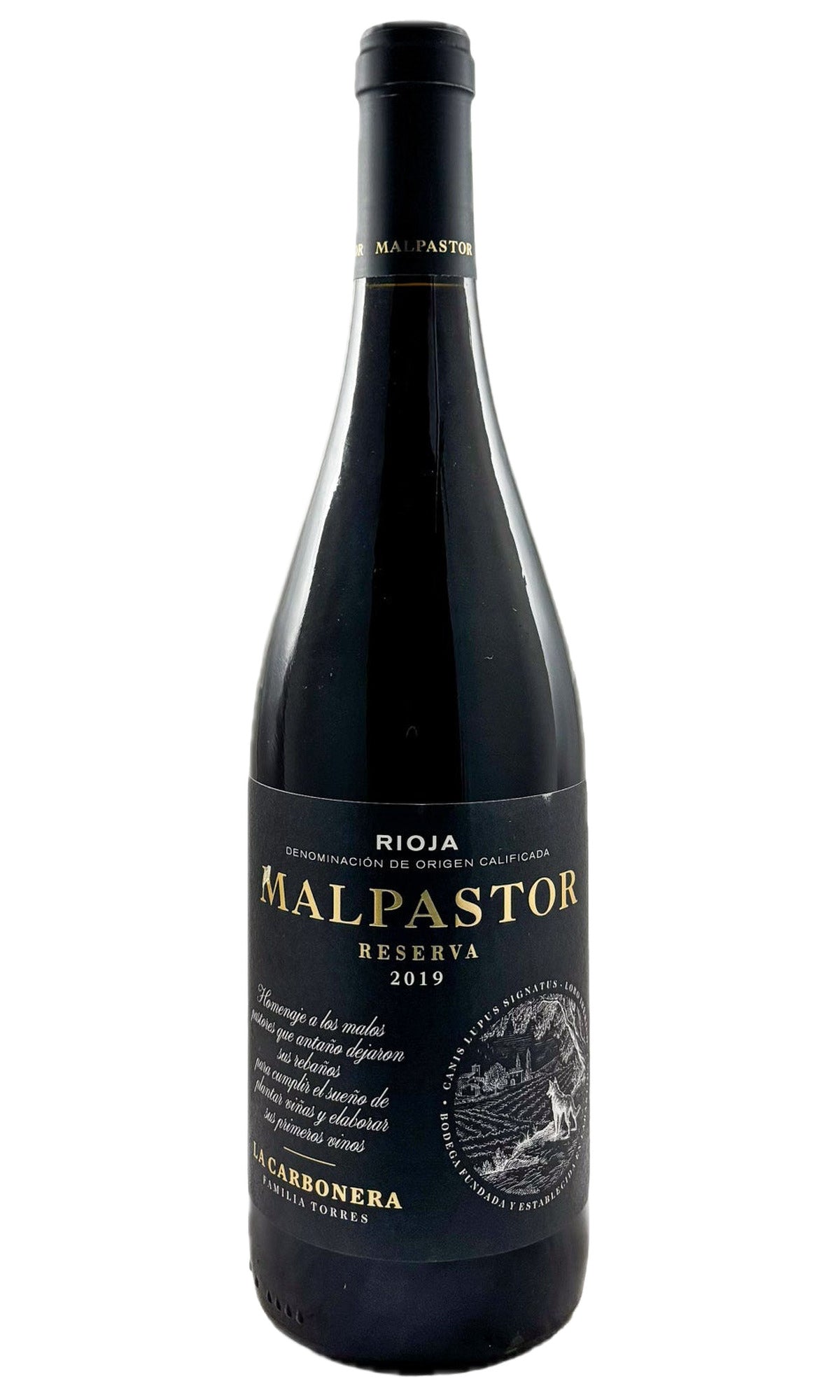 Bottle of Familia Torres, Rioja Reserva 'Malpastor', 2019 - Red Wine - Flatiron Wines & Spirits - New York