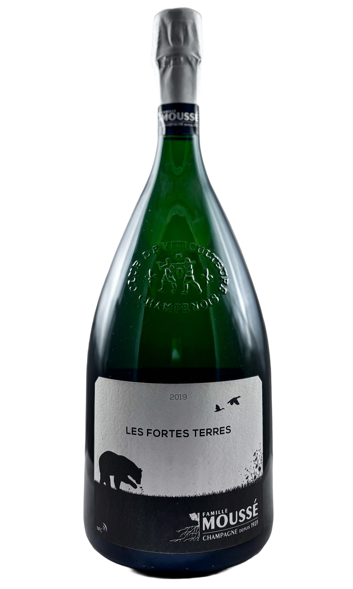 Bottle of Famille Mousse, Champagne Les Fortes Terres Blanc de Noirs Extra Brut [Club Bottle], 2019 (1.5L) - Sparkling Wine - Flatiron Wines & Spirits - New York