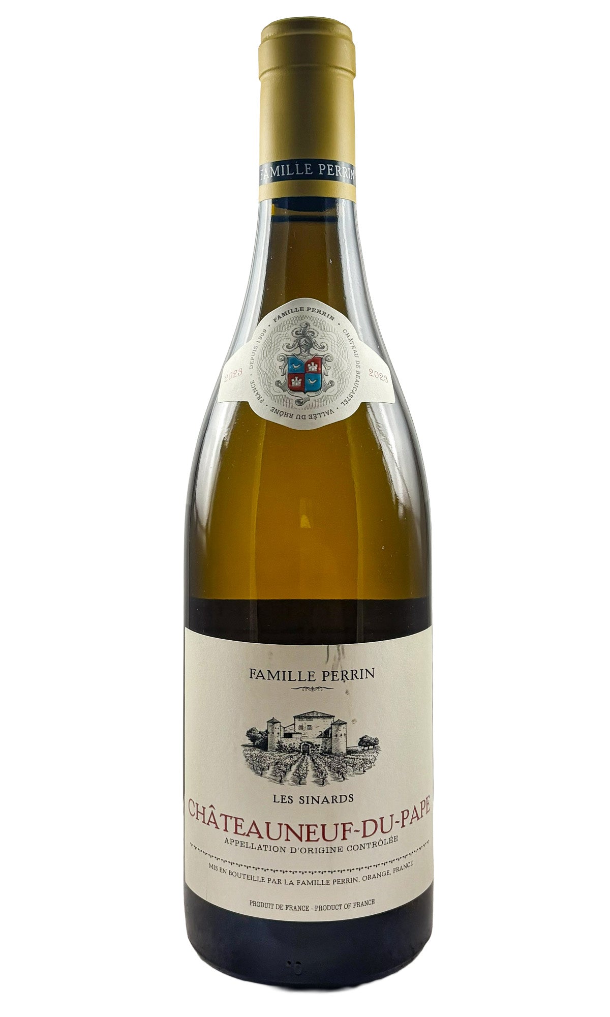 Bottle of Famille Perrin, Chateauneuf-du-Pape Blanc 'Les Sinards', 2023 - White Wine - Flatiron Wines & Spirits - New York