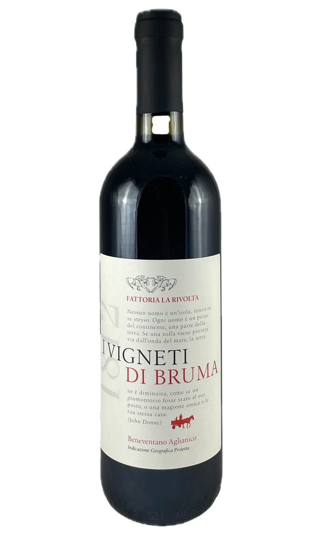 Bottle of Fattoria La Rivolta, I Vigneti di Bruma Aglianico IGP, 2022 - Red Wine - Flatiron Wines & Spirits - New York