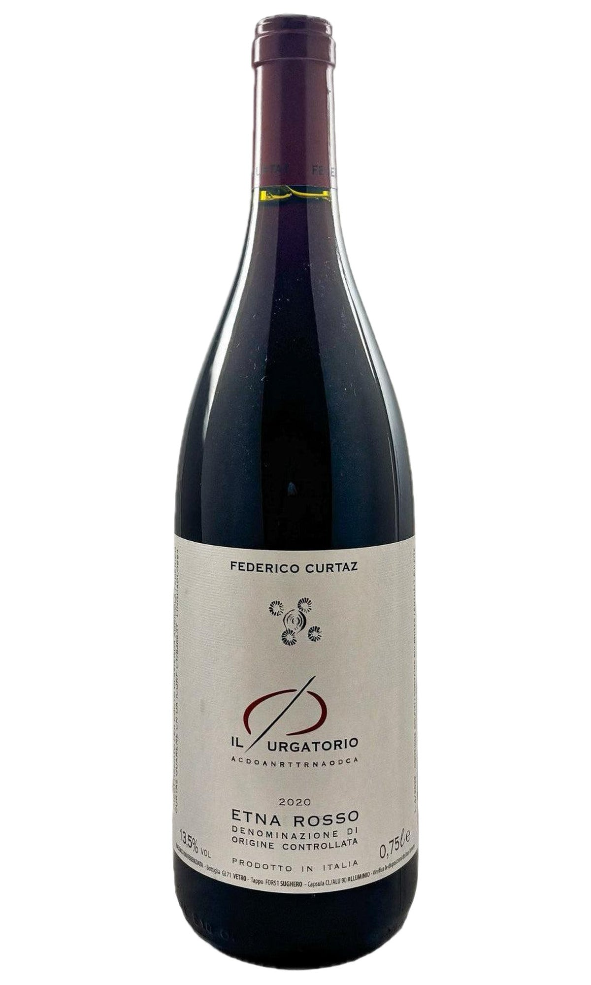 Bottle of Federico Curtaz, Etna Rosso 'Il Purgatorio', 2020 - Red Wine - Flatiron Wines & Spirits - New York