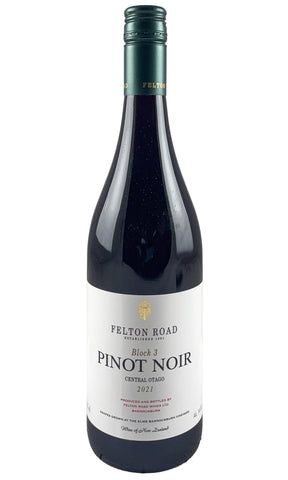 Bottle of Felton Road, Pinot Noir Bannockburn Block 3, 2021 - Red Wine - Flatiron Wines & Spirits - New York
