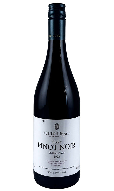 Bottle of Felton Road, Pinot Noir Bannockburn Block 3, 2022 - Red Wine - Flatiron Wines & Spirits - New York