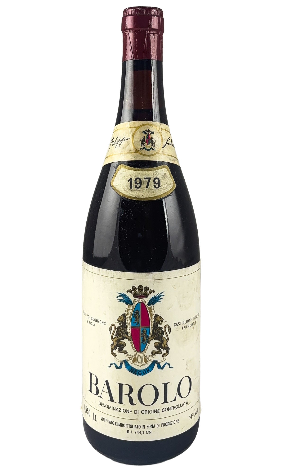 Bottle of Filippo Sobrero & Figli, Barolo, 1979 - Red Wine - Flatiron Wines & Spirits - New York