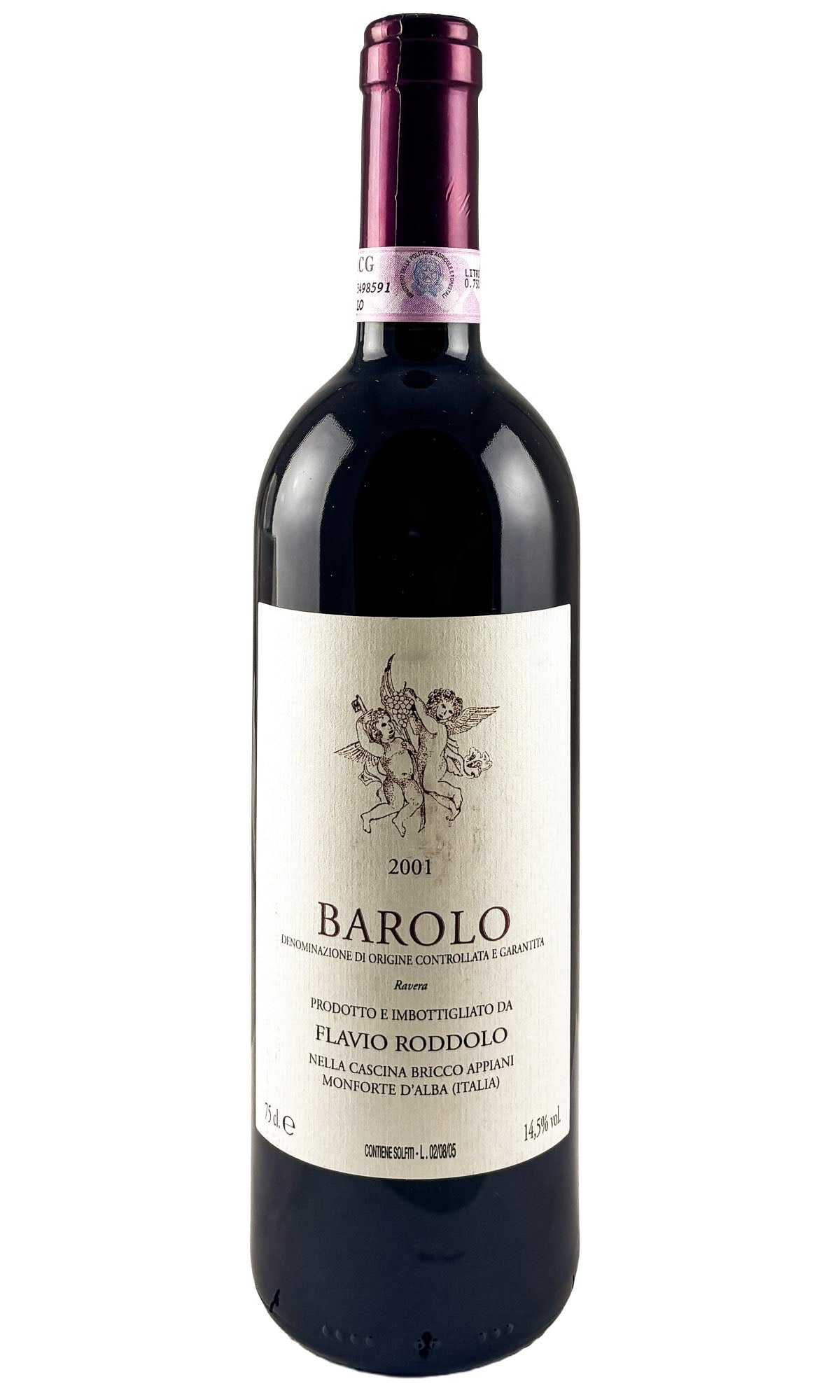 Bottle of Flavio Roddolo, Barolo Ravera, 2001 - Red Wine - Flatiron Wines & Spirits - New York