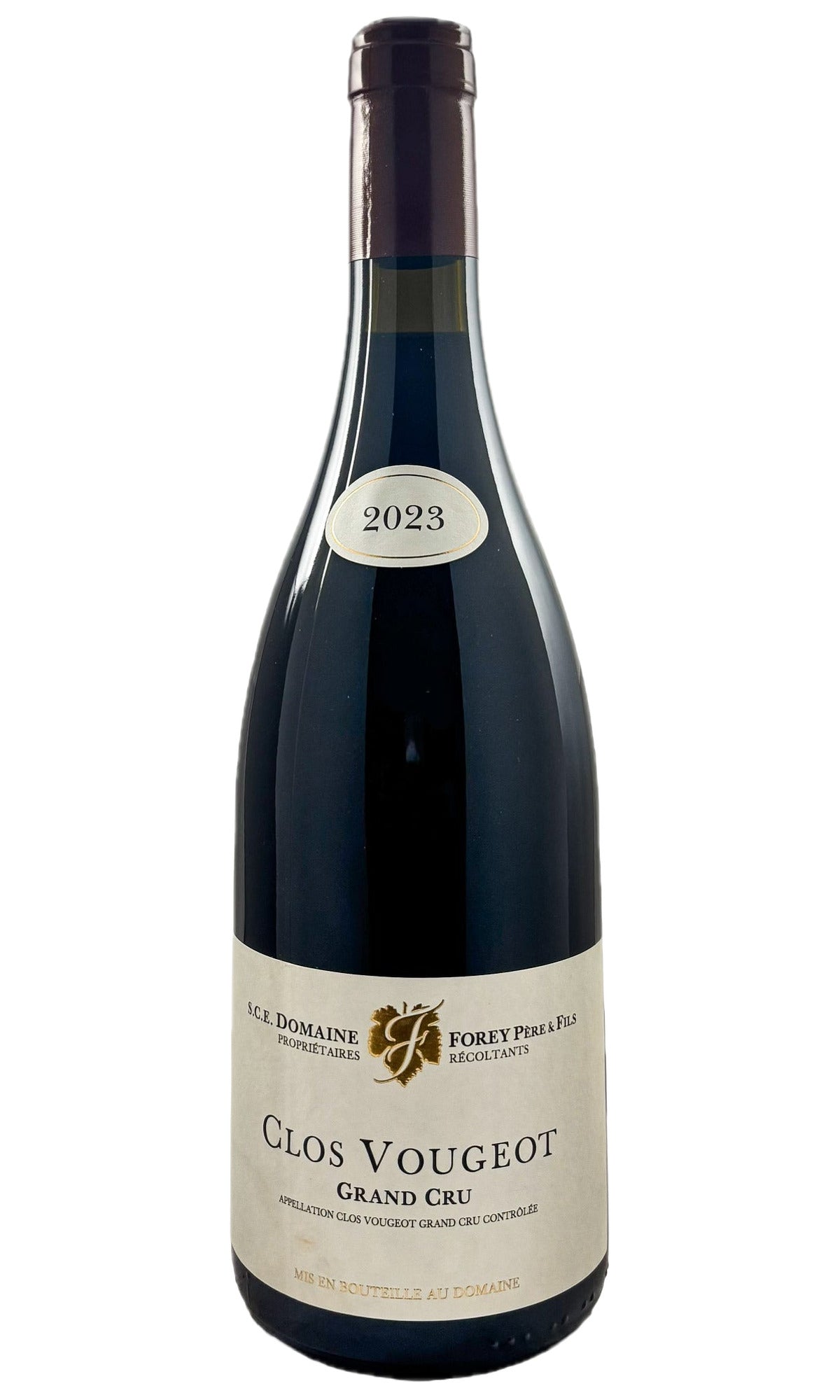 Bottle of Forey Pere et Fils, Clos Vougeot Grand Cru, 2023 - Red Wine - Flatiron Wines & Spirits - New York