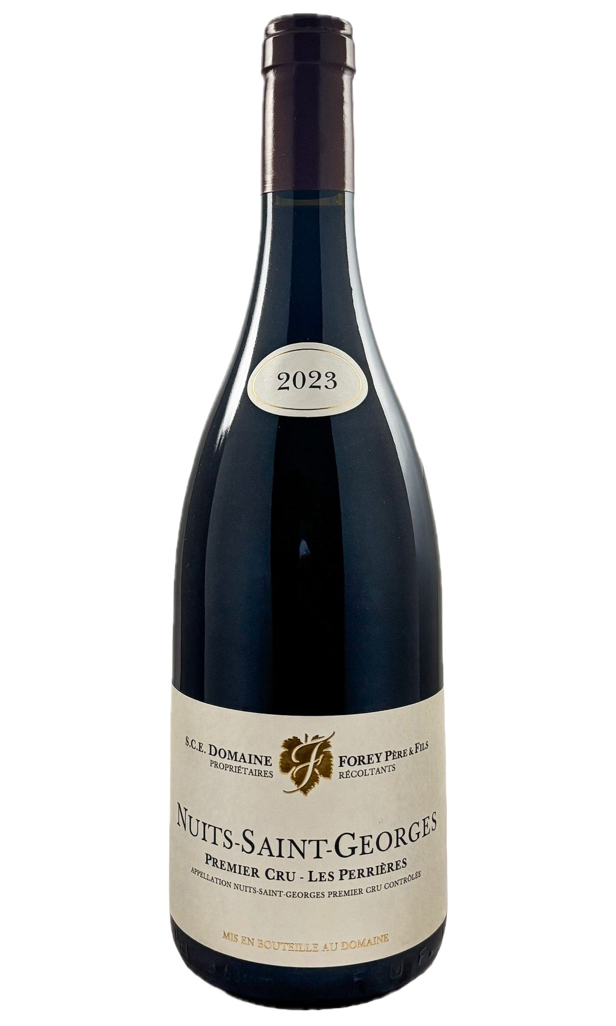 Bottle of Forey Pere et Fils, Nuits-Saint-Georges 1er Cru Les Perrieres, 2023 - Red Wine - Flatiron Wines & Spirits - New York