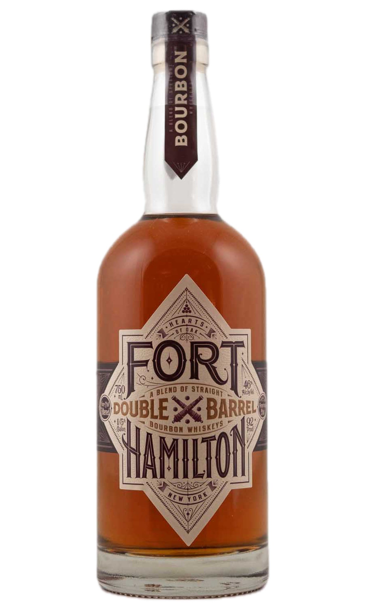 Bottle of Fort Hamilton, 2 Years Old Double Barrel A Blend Of Straight Bourbon Whiskeys, NV - Spirit - Flatiron Wines & Spirits - New York