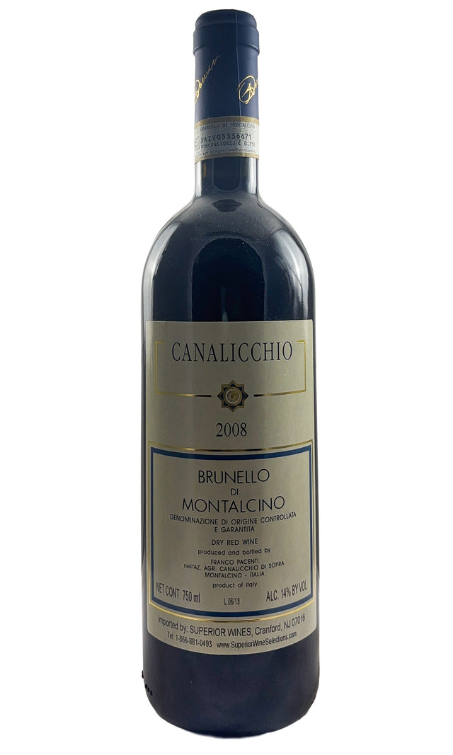 Bottle of Franco Pacenti, Brunello di Montalcino Canalicchio, 2008 - Red Wine - Flatiron Wines & Spirits - New York