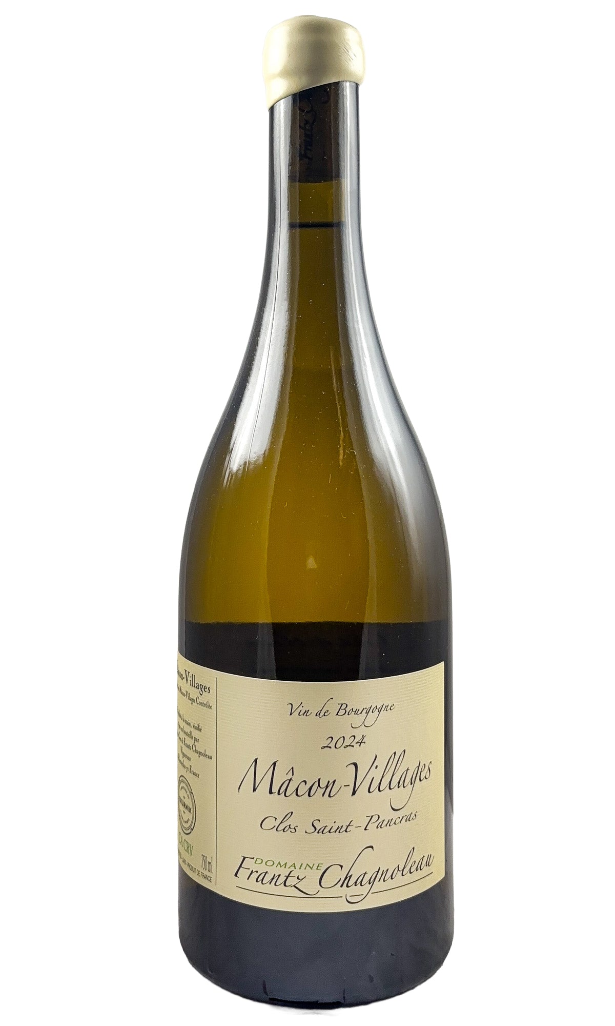Bottle of Frantz Chagnoleau, Macon-Villages "Clos Saint Pancras", 2024 - White Wine - Flatiron Wines & Spirits - New York