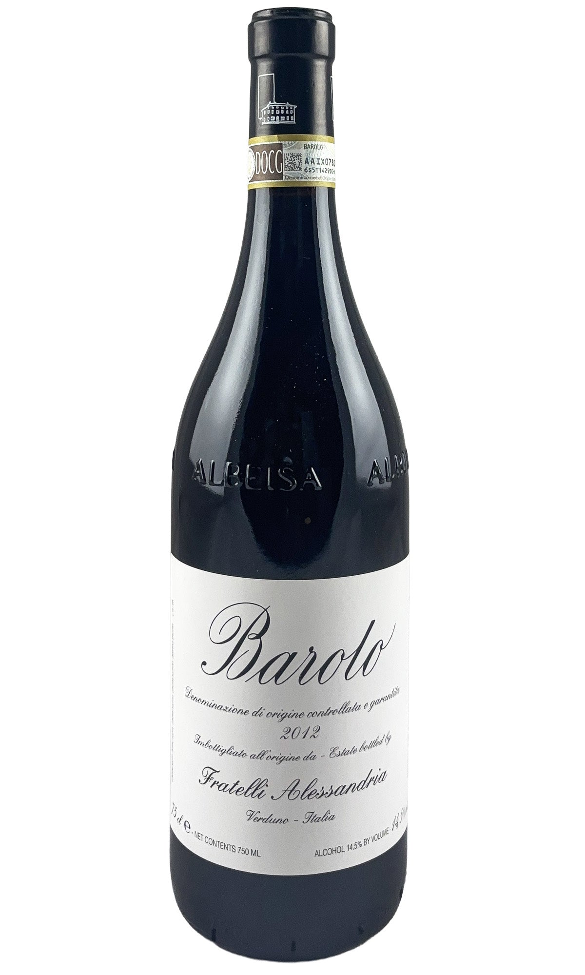 Bottle of Fratelli Alessandria, Barolo, 2012 - Red Wine - Flatiron Wines & Spirits - New York