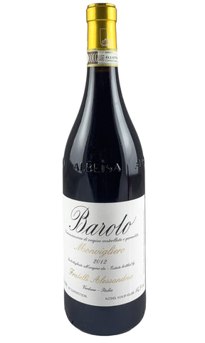 Bottle of Fratelli Alessandria, Barolo Monvigliero, 2012 - Red Wine - Flatiron Wines & Spirits - New York