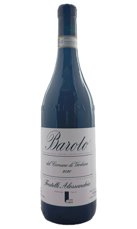 Bottle of Fratelli Alessandria, Barolo del Comune di Verduno, 2020 - Red Wine - Flatiron Wines & Spirits - New York