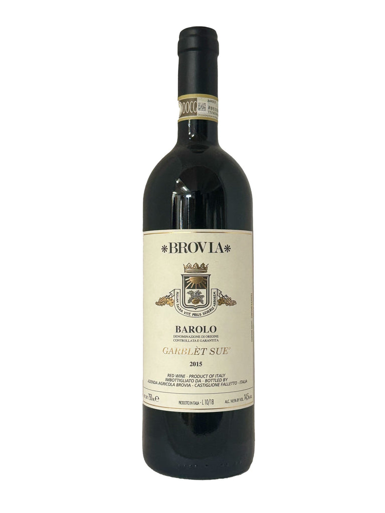 Bottle of Fratelli Brovia, Barolo Garblet Sue, 2015 - Red Wine - Flatiron Wines & Spirits - New York