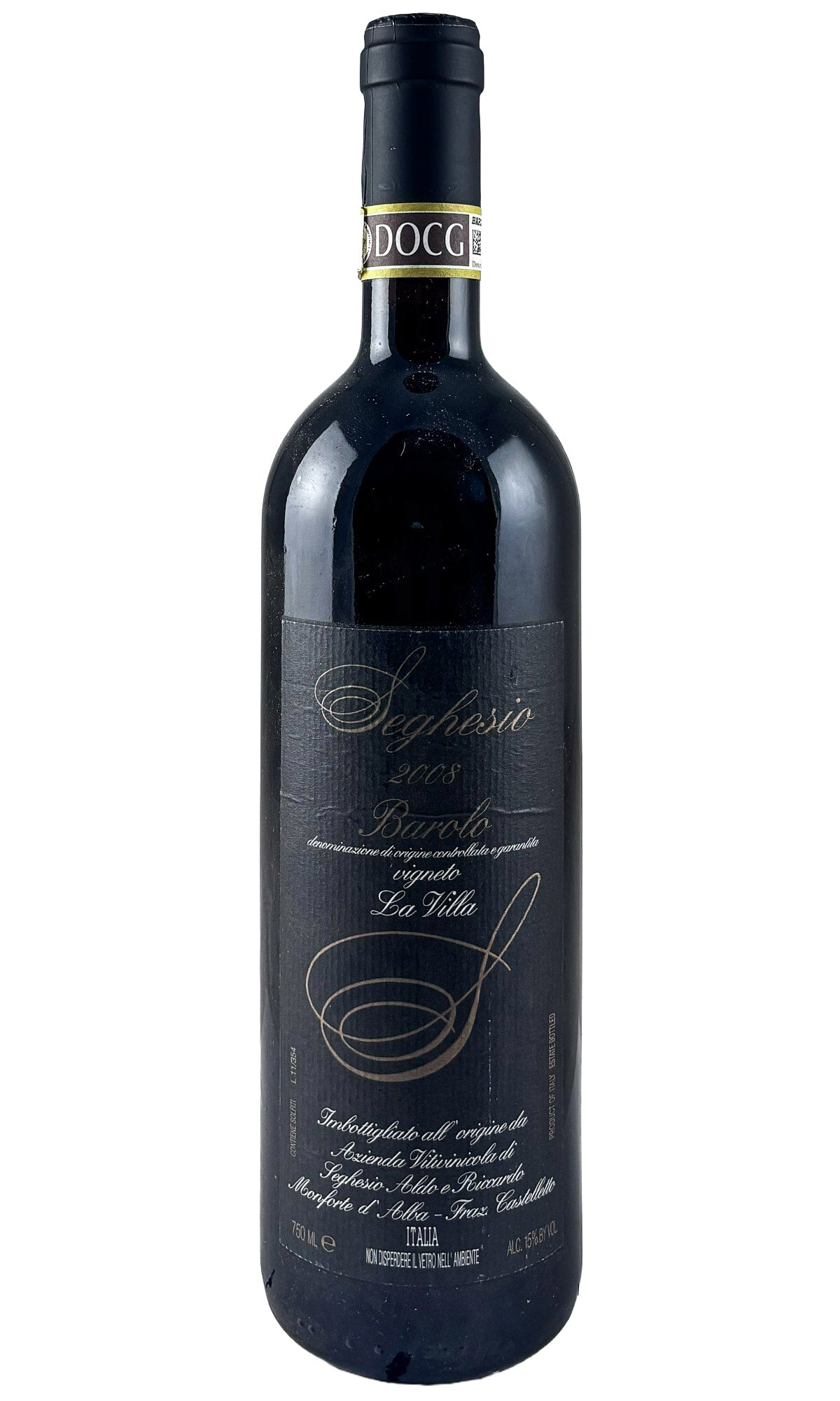 Bottle of Fratelli Seghesio, Barolo La Villa, 2008 - Red Wine - Flatiron Wines & Spirits - New York