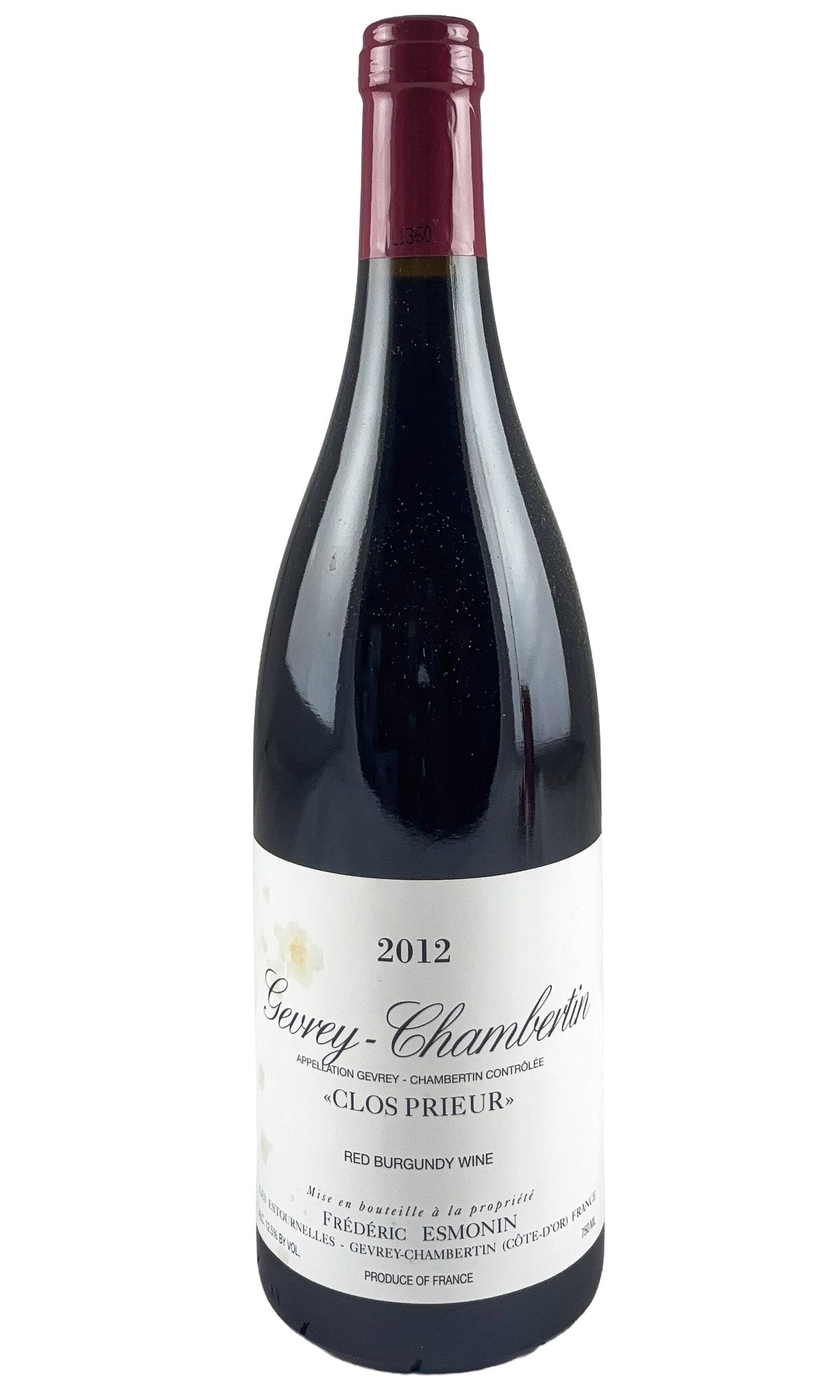 Bottle of Sylvie Esmonin, Gevrey-Chambertin Clos Prieur, 2012 - Red Wine - Flatiron Wines & Spirits - New York