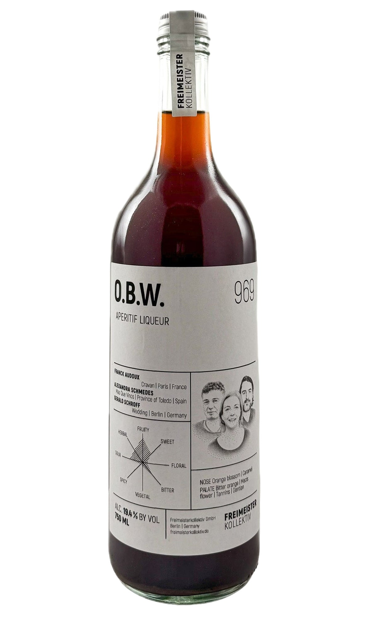 Bottle of Freimeister Kollektiv, OBW Aperitif Liquer, NV - Spirit - Flatiron Wines & Spirits - New York