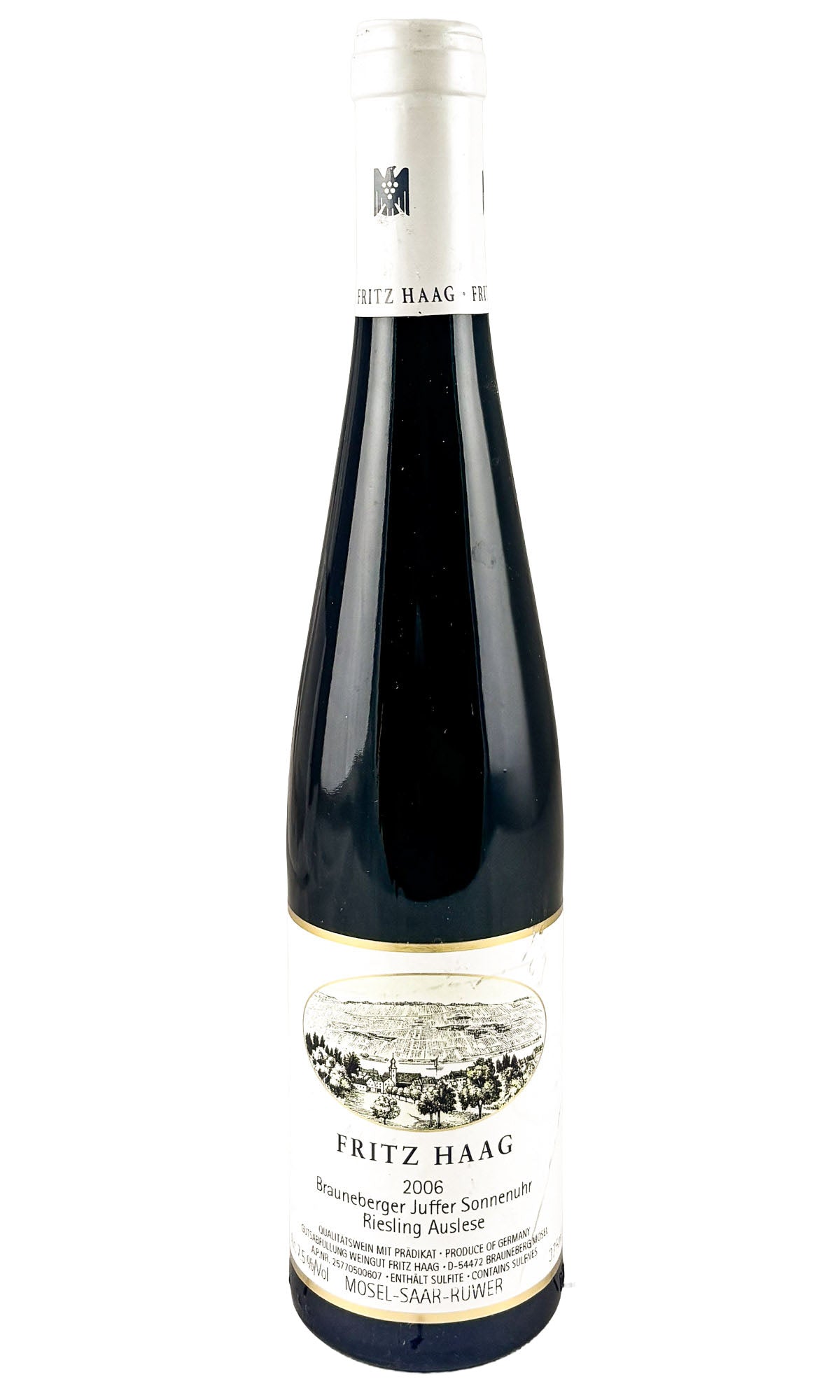 Bottle of Fritz Haag, Brauneberger Juffer-Sonnenuhr Auslese AP #6, 2006 (375ml) - Dessert Wine - Flatiron Wines & Spirits - New York