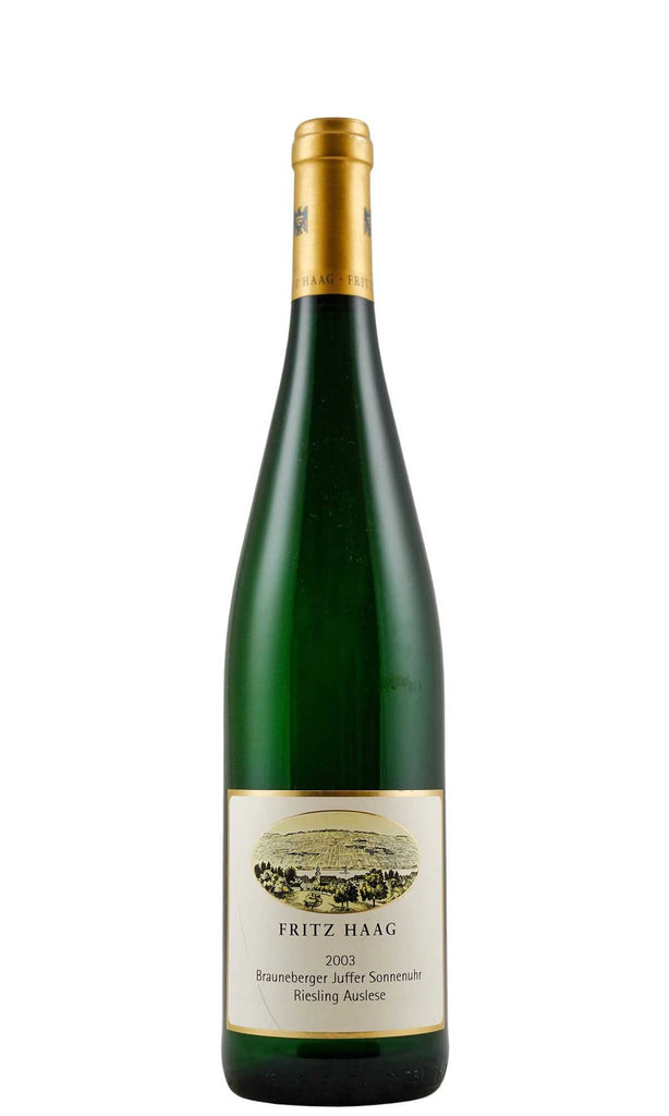 Bottle of Fritz Haag, Brauneberger Juffer-Sonnenuhr Riesling Auslese Goldkapsel #9, 2003 - White Wine - Flatiron Wines & Spirits - New York