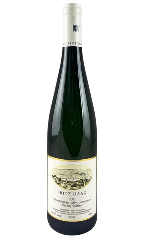 Bottle of Fritz Haag, Riesling Spatlese Braunberger Juffer Sonnenuhr, 2007 - White Wine - Flatiron Wines & Spirits - New York