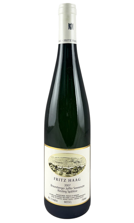 Bottle of Fritz Haag, Riesling Spatlese Braunberger Juffer Sonnenuhr, 2007 - White Wine - Flatiron Wines & Spirits - New York