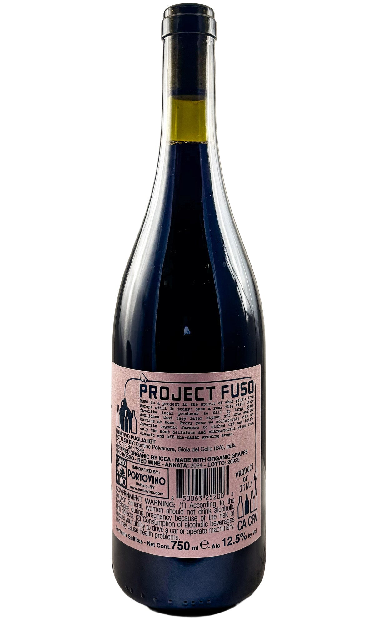 Bottle of Fuso, Primitivo Puglia 'Calx', 2024 - Red Wine - Flatiron Wines & Spirits - New York