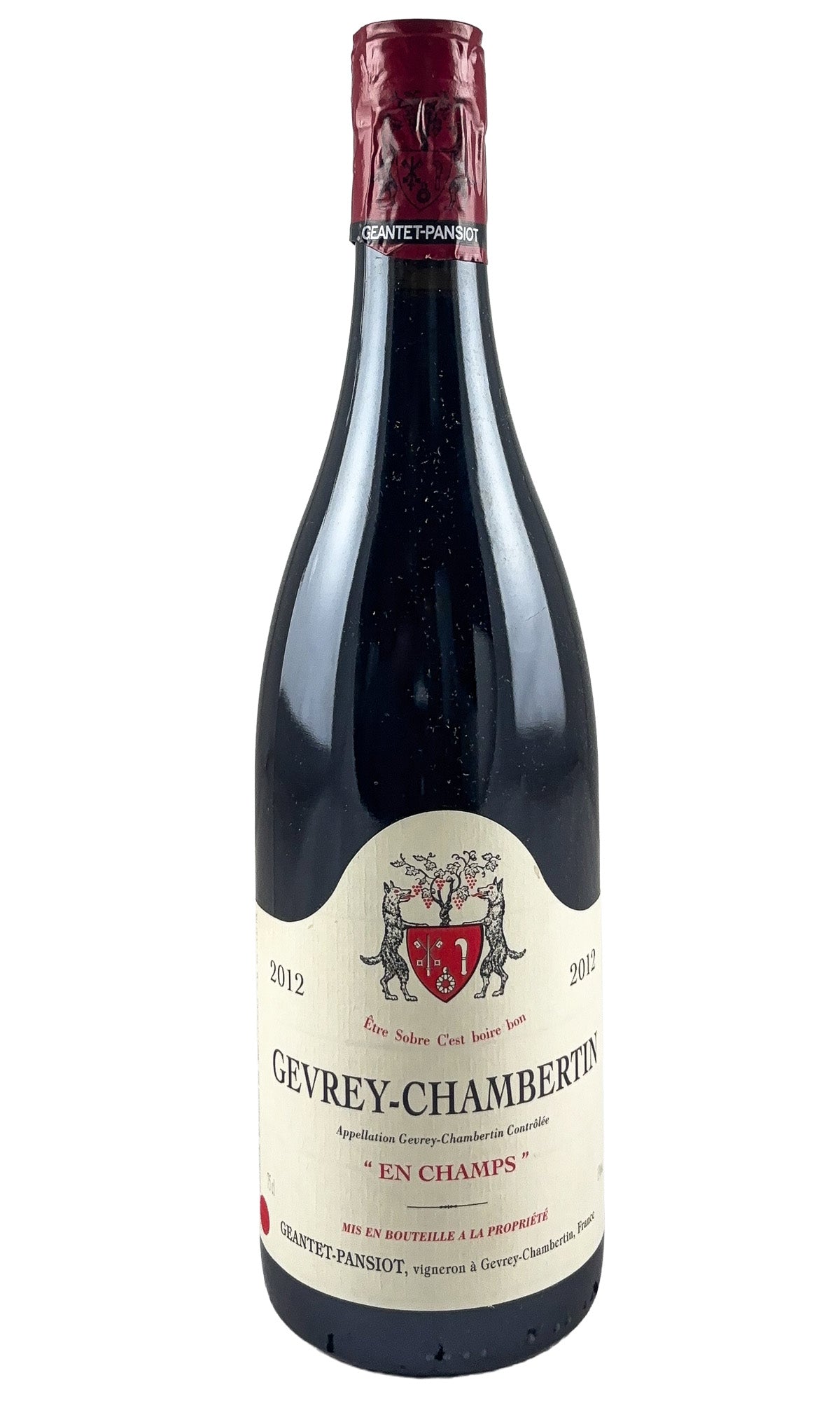 Bottle of Geantet-Pansiot, Gevrey-Chambertin En Champs", 2012 - Red Wine - Flatiron Wines & Spirits - New York
