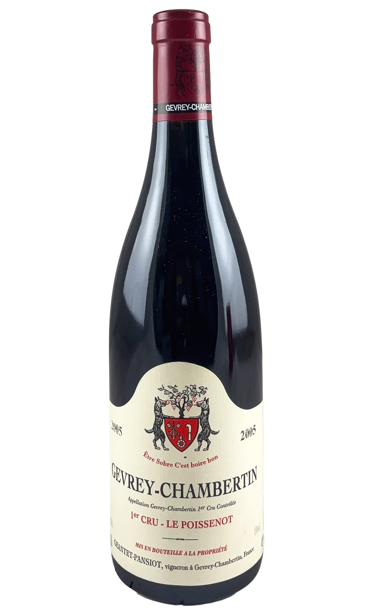 Bottle of Geantet-Pansiot, Gevrey-Chambertin Le Poissenot, 2005 - Red Wine - Flatiron Wines & Spirits - New York