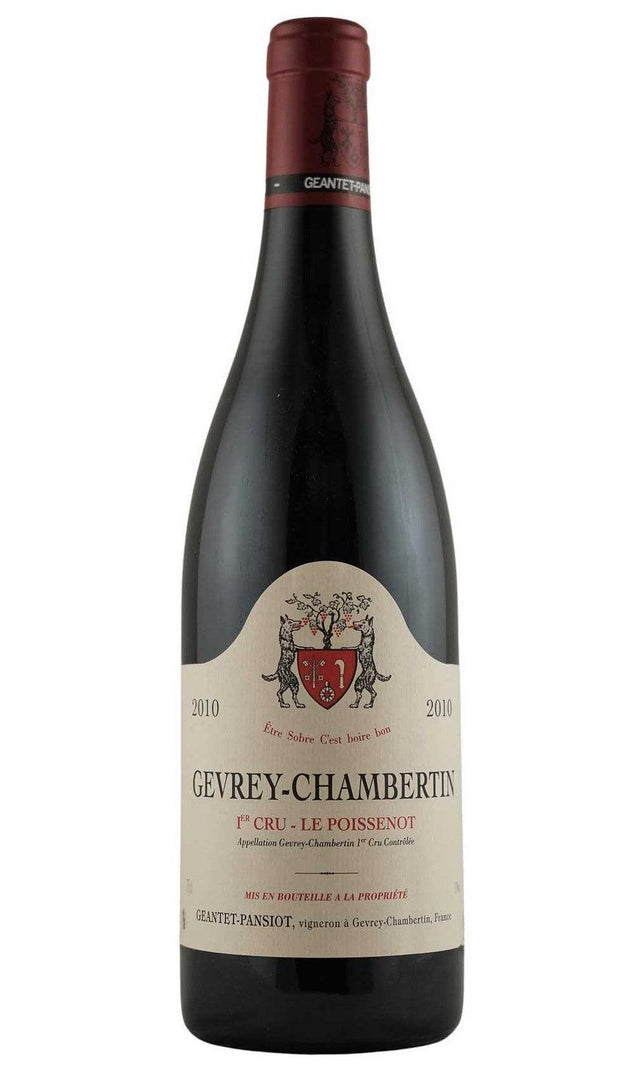 Bottle of Geantet-Pansiot, Gevrey-Chambertin Le Poissenot, 2010 - Red Wine - Flatiron Wines & Spirits - New York