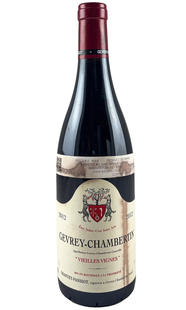 Bottle of Geantet-Pansiot, Gevrey-Chambertin Vieilles Vignes, 2012 - Red Wine - Flatiron Wines & Spirits - New York