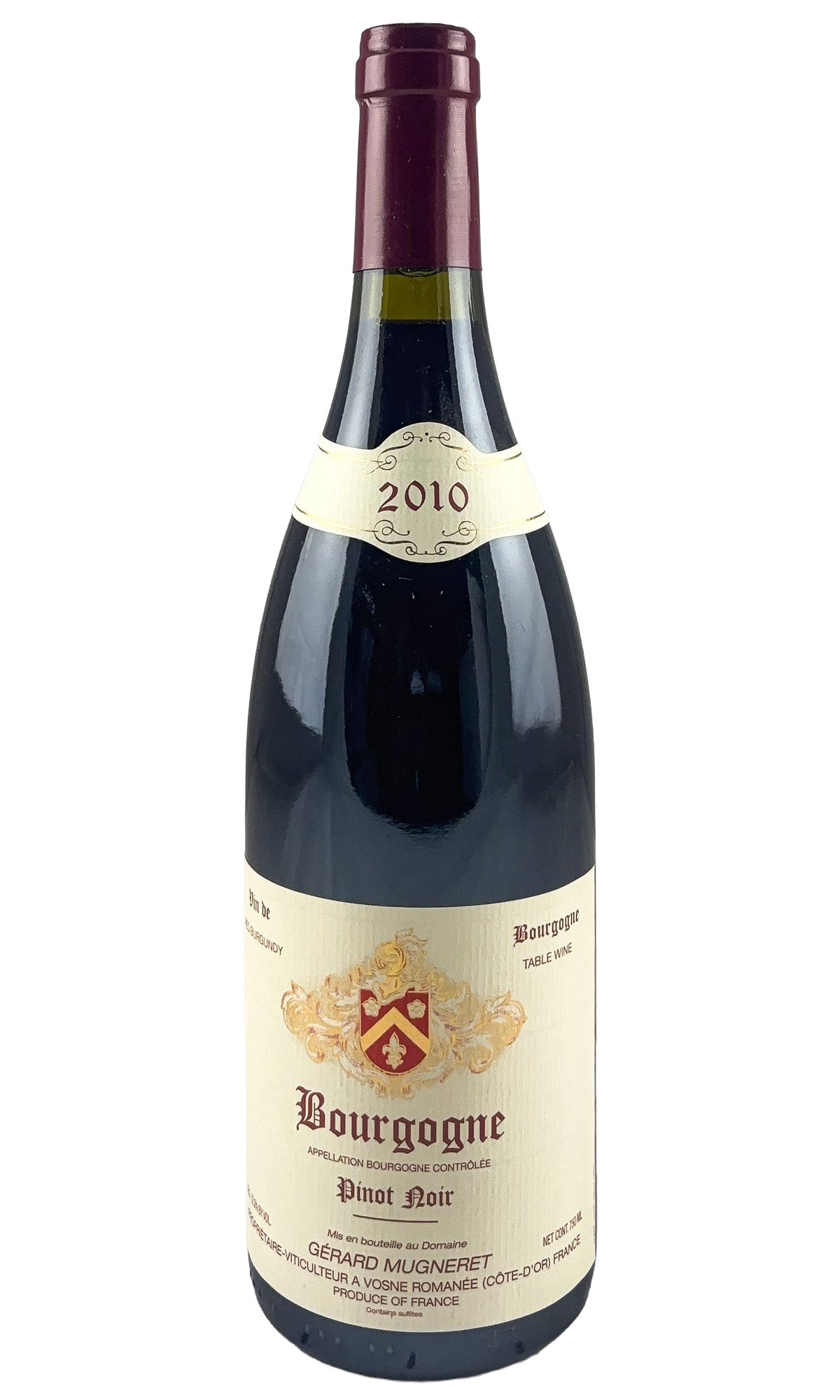 Bottle of Gerard Mugneret, Bourgogne Rouge, 2010 - Red Wine - Flatiron Wines & Spirits - New York
