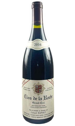 Bottle of Gerard Raphet, Clos de la Roche Grand Cru Cuvee Unique V.V., 2016 - Red Wine - Flatiron Wines & Spirits - New York