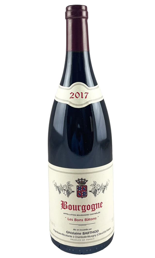 Bottle of Ghislaine Barthod, Bourgogne Rouge Les Bons Batons, 2017 - Red Wine - Flatiron Wines & Spirits - New York