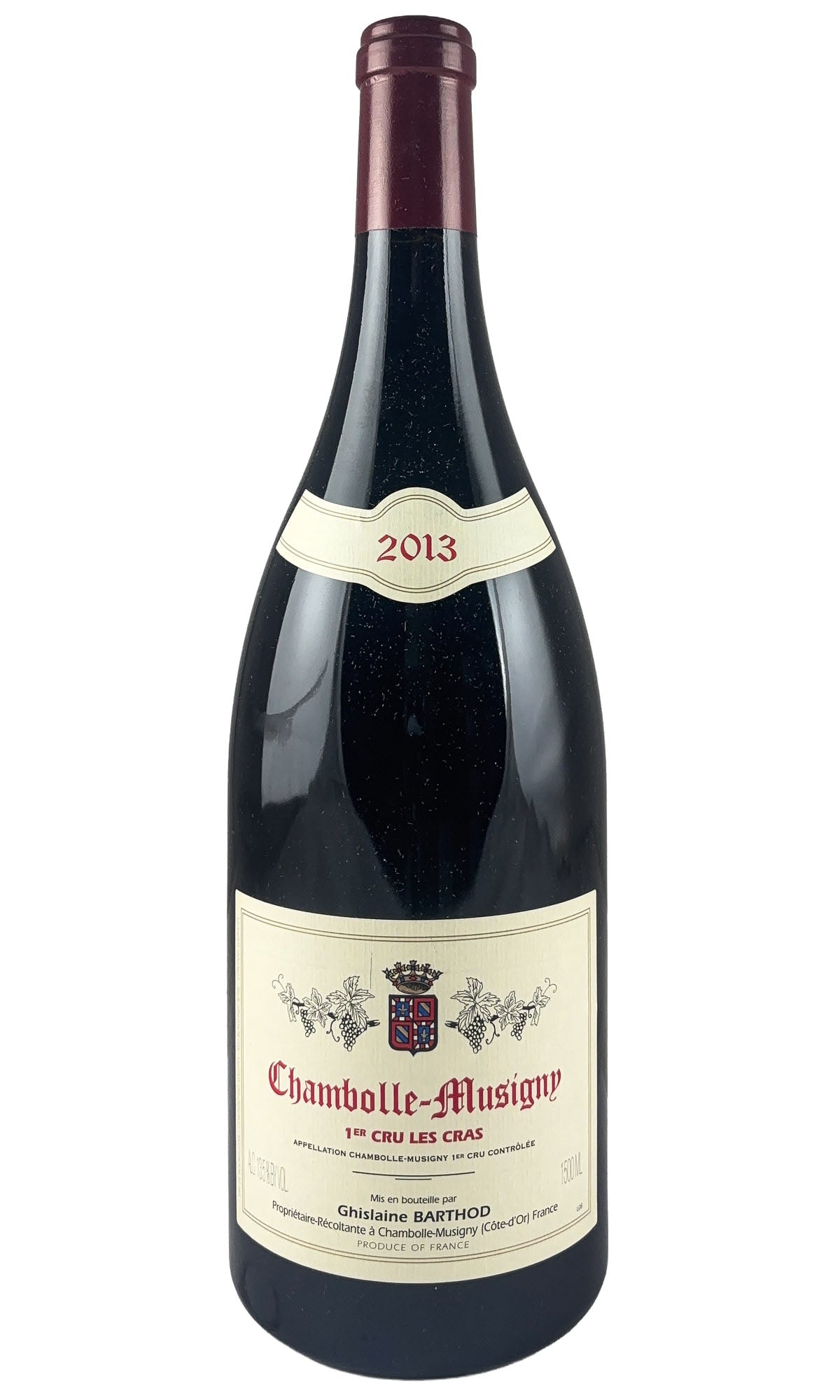 Bottle of Ghislaine Barthod, Chambolle-Musigny 1er Cru Les Cras, 2013 (1.5L) - Red Wine - Flatiron Wines & Spirits - New York