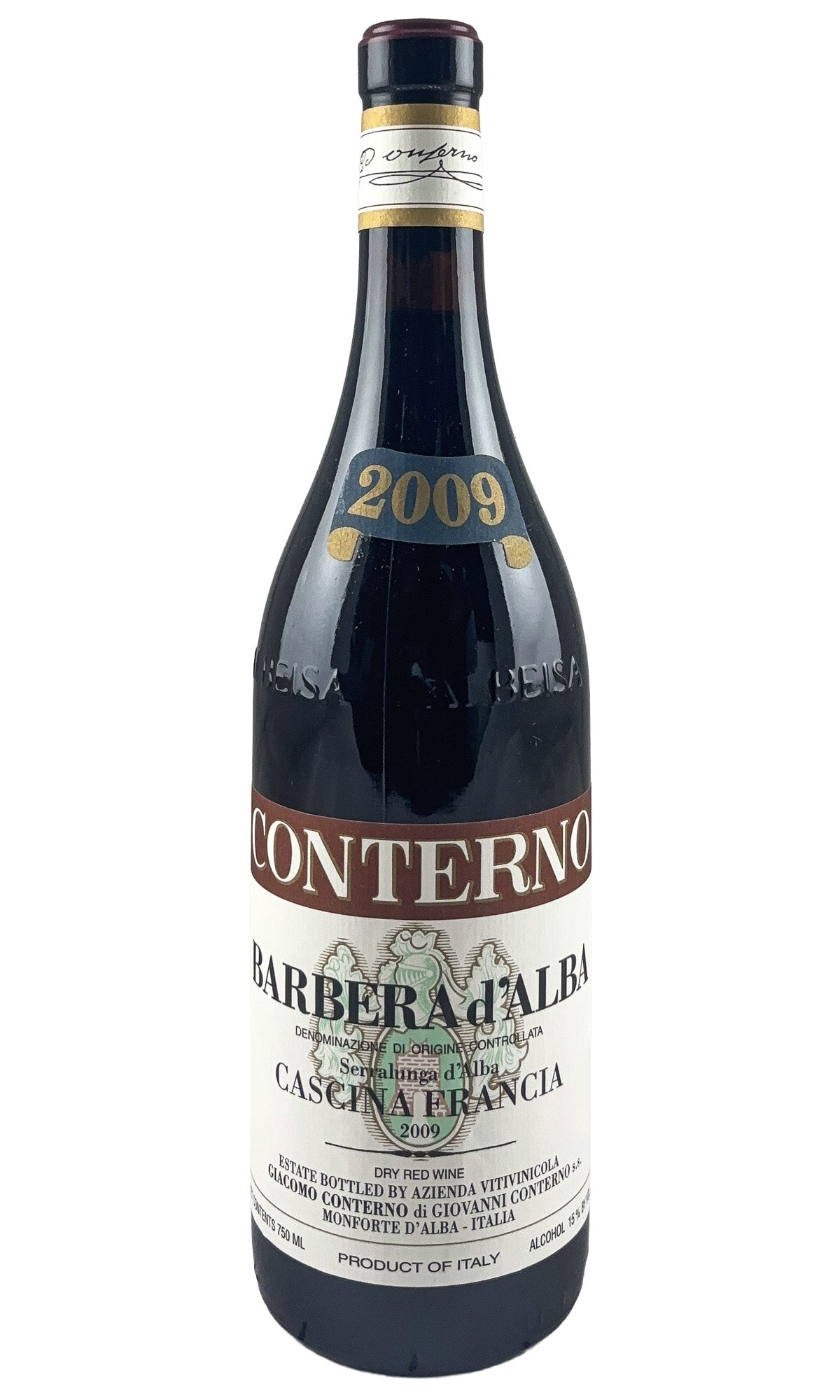Bottle of Giacomo Conterno, Barbera Cascina Francia, 2009 - Red Wine - Flatiron Wines & Spirits - New York