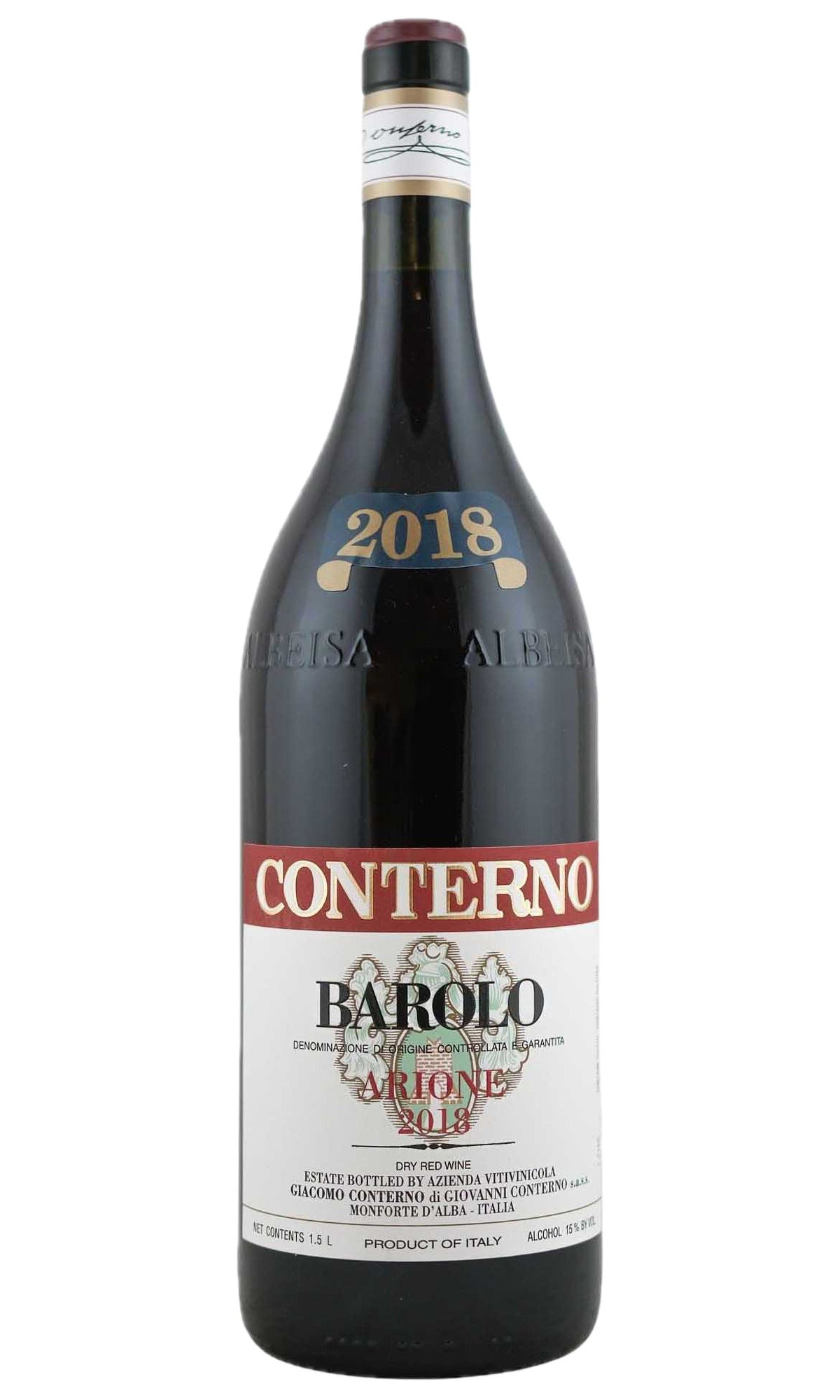 Bottle of Giacomo Conterno, Barolo Arione, 2018 (1.5L) - Red Wine - Flatiron Wines & Spirits - New York
