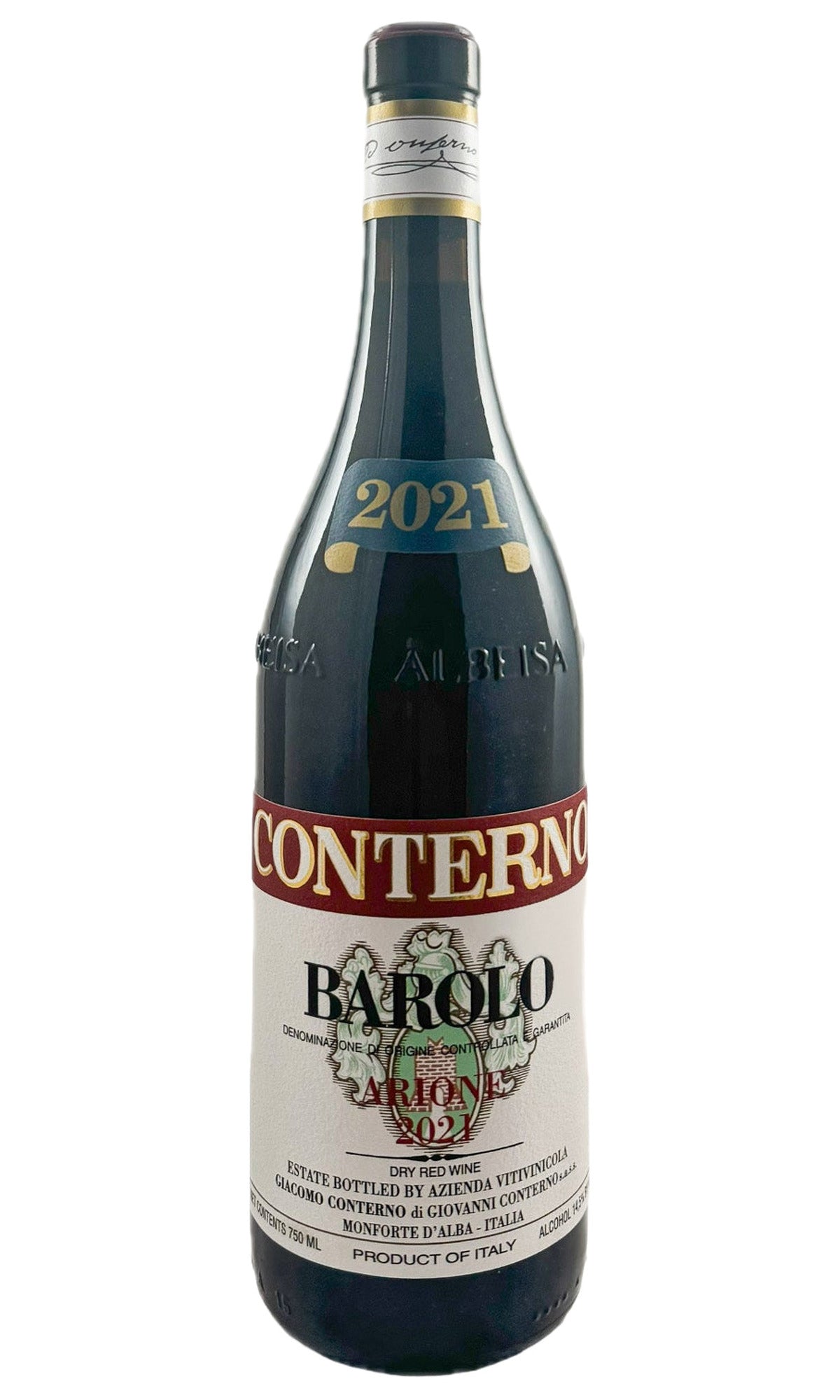 Bottle of Giacomo Conterno, Barolo Arione, 2021 - Red Wine - Flatiron Wines & Spirits - New York
