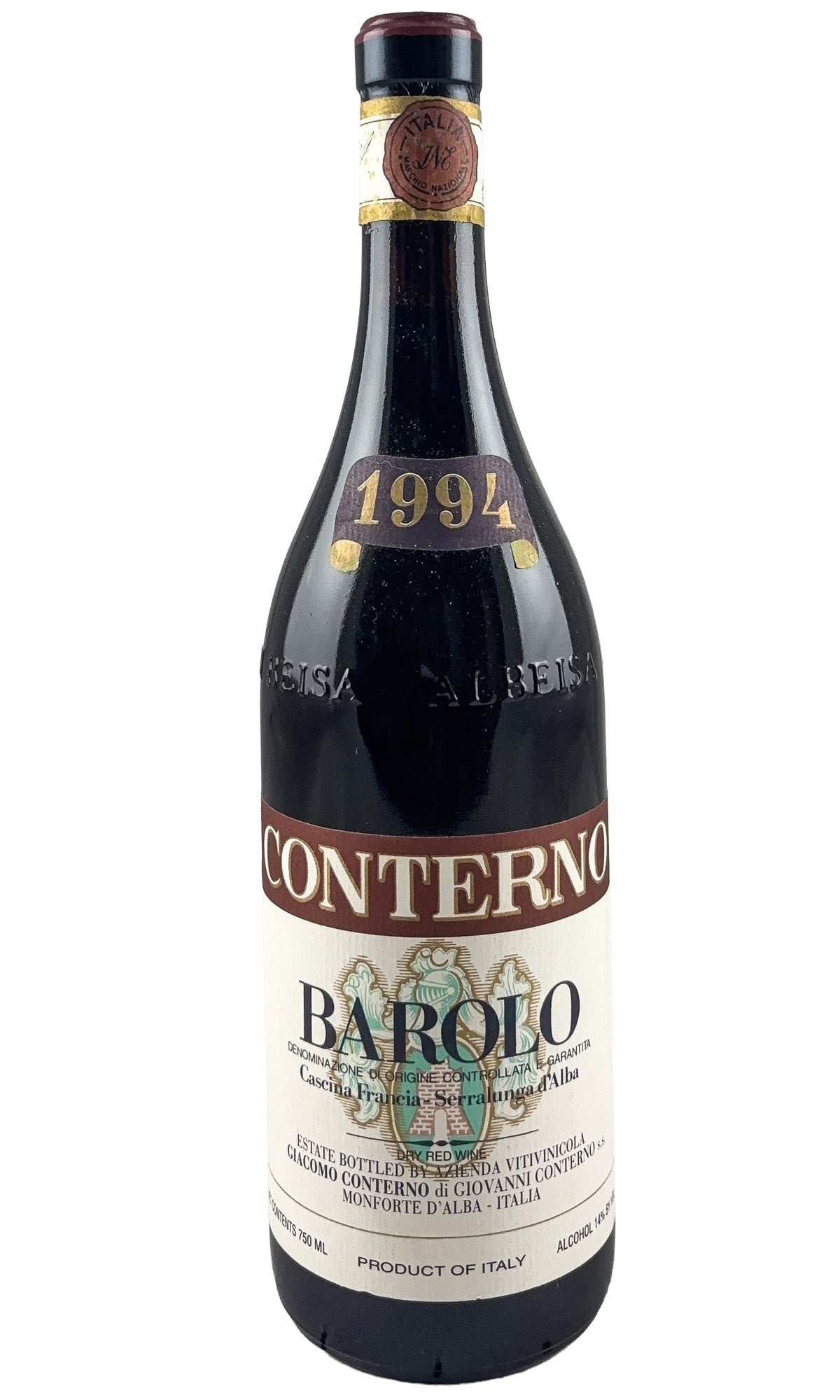 Bottle of Giacomo Conterno, Barolo Cascina Francia, 1994 - Red Wine - Flatiron Wines & Spirits - New York