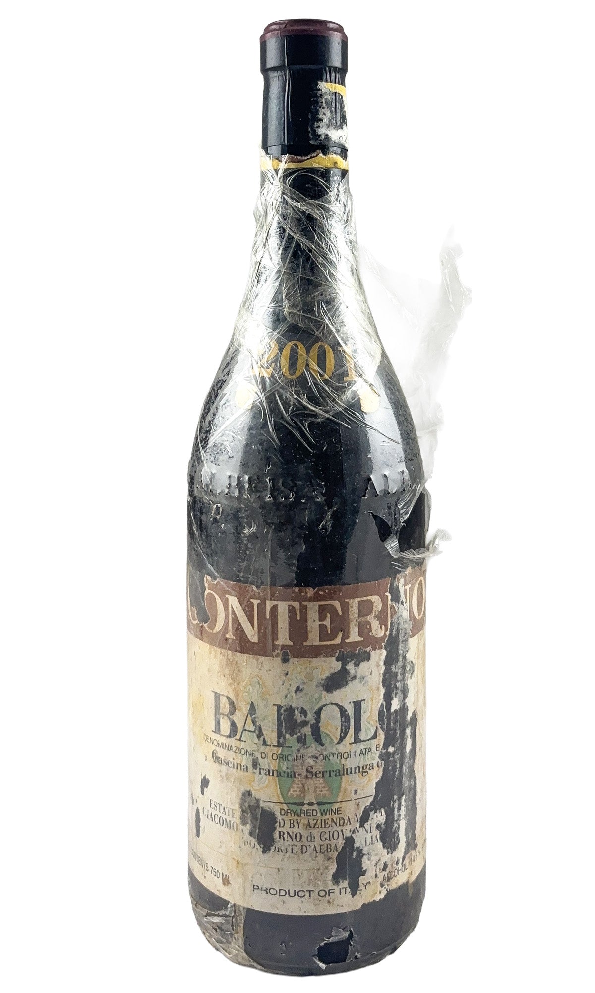 Bottle of Giacomo Conterno, Barolo Cascina Francia, 2001 - Red Wine - Flatiron Wines & Spirits - New York