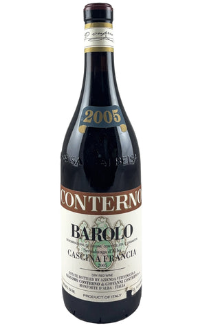 Bottle of Giacomo Conterno, Barolo Cascina Francia, 2005 - Red Wine - Flatiron Wines & Spirits - New York