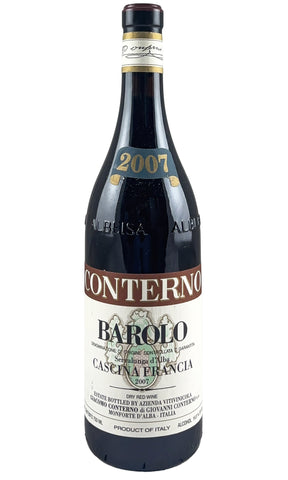 Bottle of Giacomo Conterno, Barolo Cascina Francia, 2007 - Red Wine - Flatiron Wines & Spirits - New York