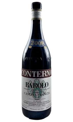 Bottle of Giacomo Conterno, Barolo Cascina Francia, 2008 - Red Wine - Flatiron Wines & Spirits - New York