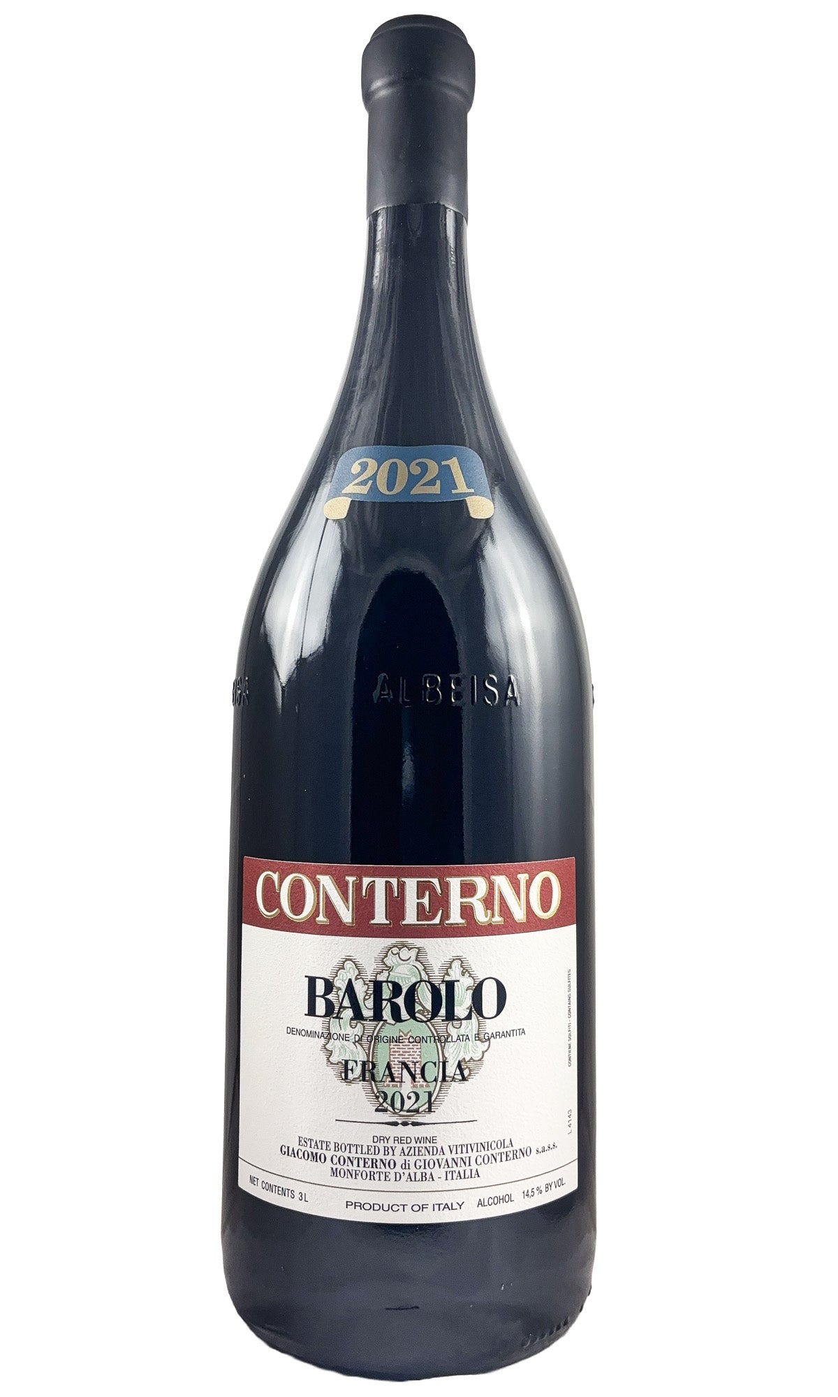 Bottle of Giacomo Conterno, Barolo Francia, 2021 (3L) - Red Wine - Flatiron Wines & Spirits - New York