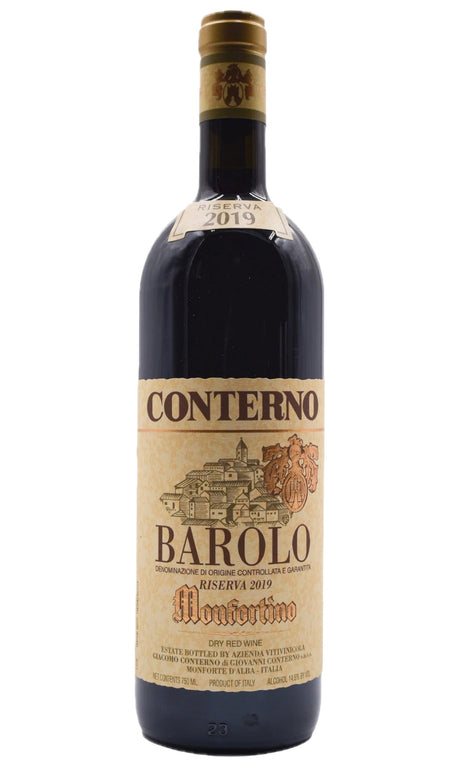 Bottle of Giacomo Conterno, Barolo Monfortino Riserva, 2019 - Red Wine - Flatiron Wines & Spirits - New York